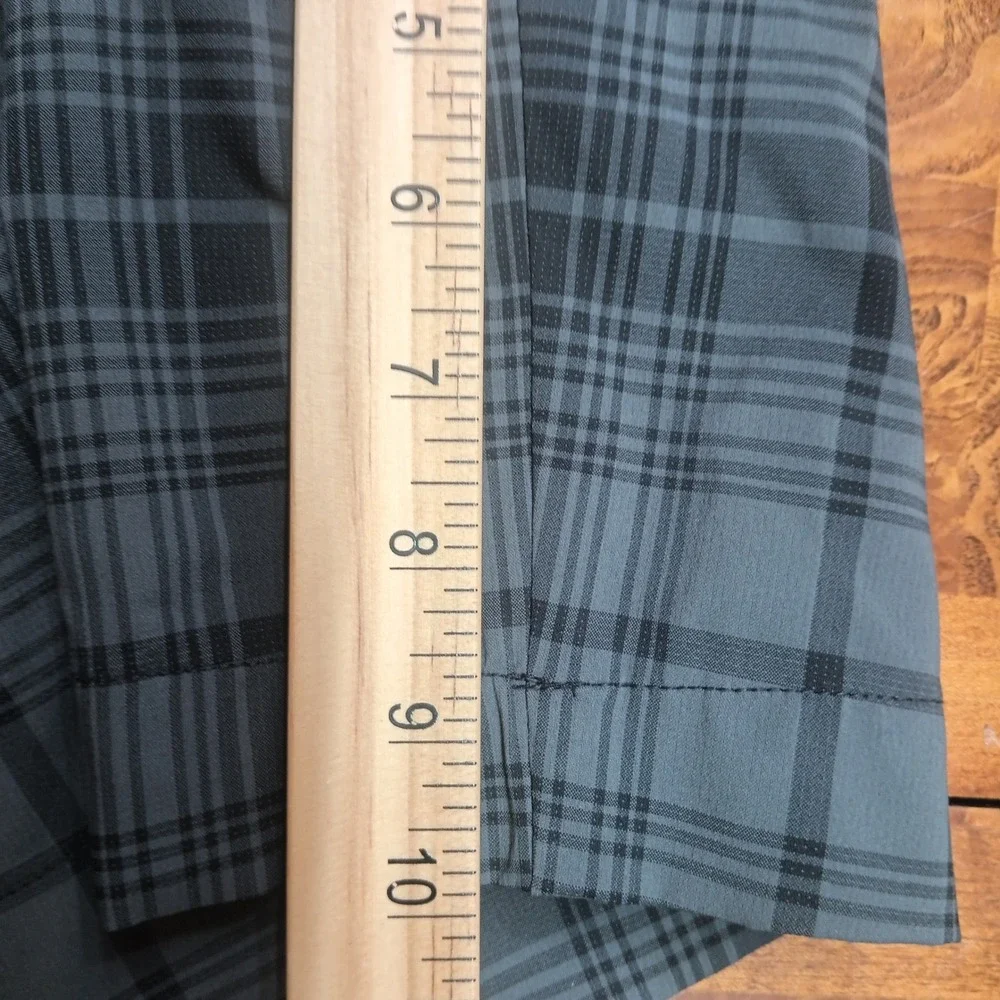 Nike Golf Tour Performance Dri-FIT‎ Plaid Shorts Mens 38 Grey Black Check